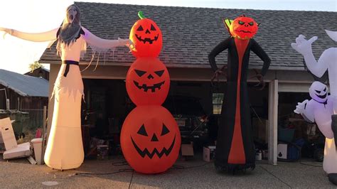 All My 12 Foot Halloween Inflatables Youtube