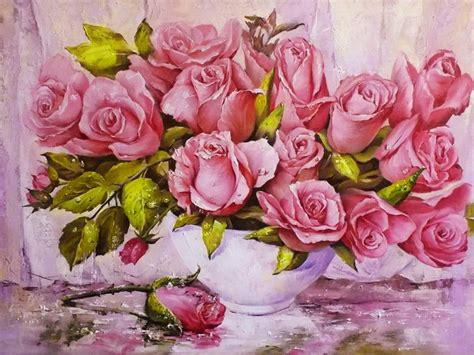 Rose Painting Art Beauty Flower Wallpapers Hd Desktop And Mobile