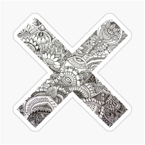 X Sticker By Bendeano Redbubble
