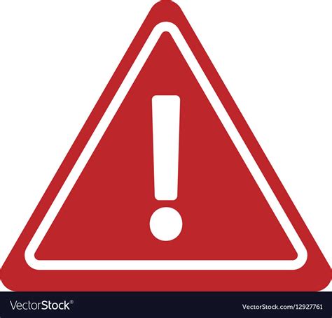 Warning Alert Sign Road Triangle Royalty Free Vector Image