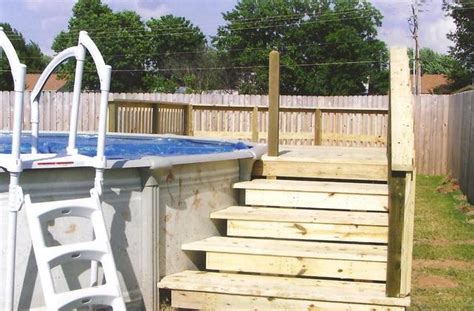 Prefabricated Deck Kits For Above Ground Pool Above Ground Pool Decks