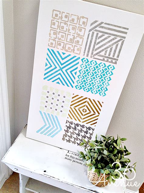 Two Step Stenciling ~ Diy Wall Art The 36th Avenue