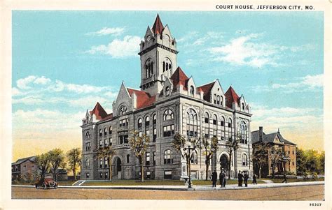 Jefferson City Missouri Court House Antique Postcard K2671 Mary L