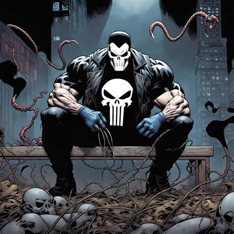 Marvels Original Punisher Bonded With Venom By Weave0607 On Deviantart