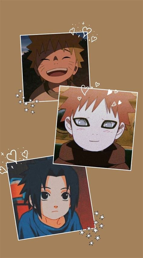 Naruto X Gaara X Sasuke Wallpaper Naruto Naruto Uzumaki Naruto Cute