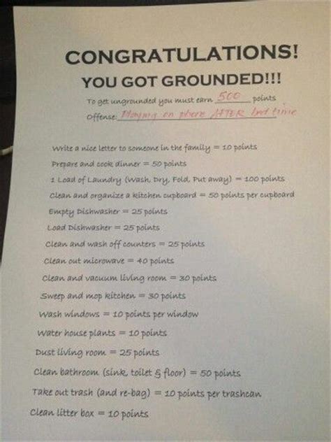 Congratulations You Got Grounded Perfect Way To Punish Your Kids