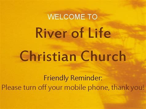 Welcome To Welcome To River Of Life Christian