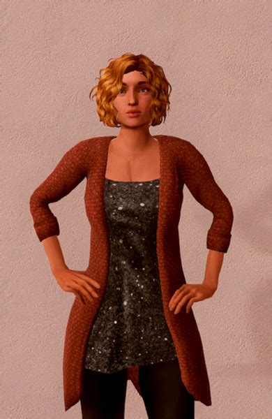 Sinespace Cardigan With Top V 11 Female Clothes Mod Für Sinespace