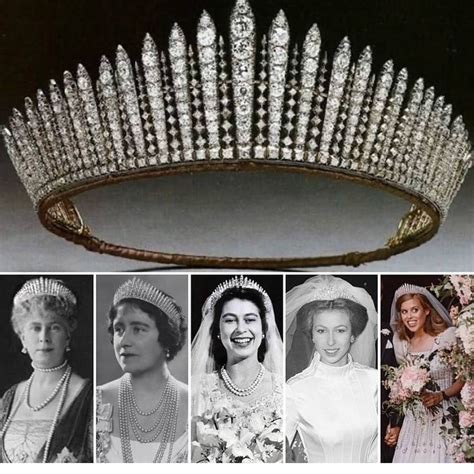 The festoon tiara was given to princess anne in 1973 by the world wide shipping group. The life of a tiara... The Queen Mary Fringe tiara started ...