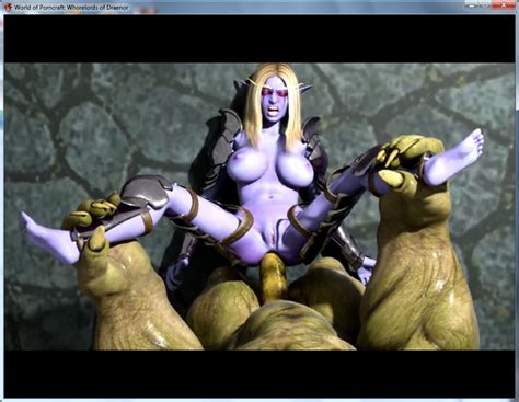 rule 34 1male 3d anal elf female monster pointy ears rough sex vagina warcraft whorelords of