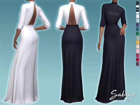 Camilla Dress By Sifix Created For The Sims 4 Emily Cc Finds