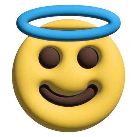 Emoticon Emoji 3d Angel 25945175 Png