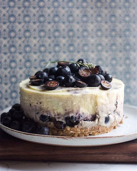 No Bake Blueberry Lavender Cheesecake By Thedaleyplate Quick Easy