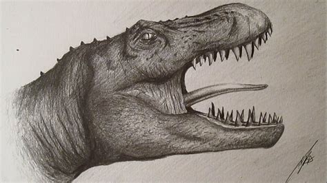 How To Draw Tyrannosaurus Rex Cómo Dibujar Un Tiranosaurio Rex A