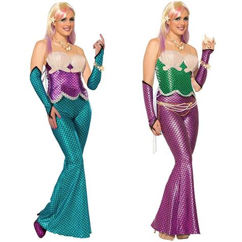 Blue Goddess Mermaid Costume Sexy Sea Siren Sequin Mermaid Costumes Sexy Halloween Female