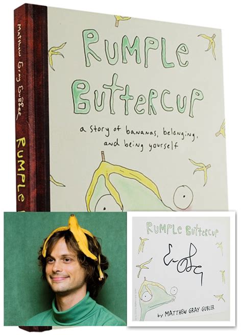 Besides writing it, he did all the illustrations. Matthew Gubler ''Rumple Buttercup'' Signed First Edition ...