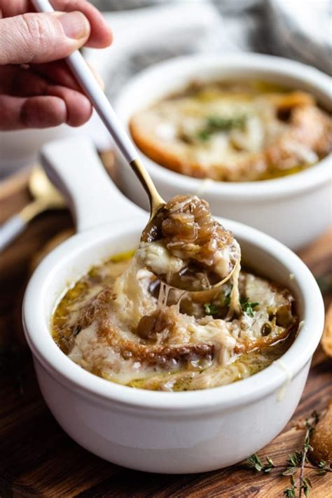 Vegetarian French Onion Soup Food With Feeling