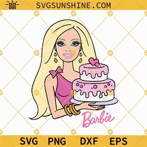 Barbie Birthday Girl SVG Happy Birthday Barbie SVG Barbie SVG