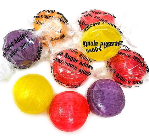 Sweetgourmet Sugar Free Assorted Wild Fruit Buttons Bulk Hard Candy 7oz