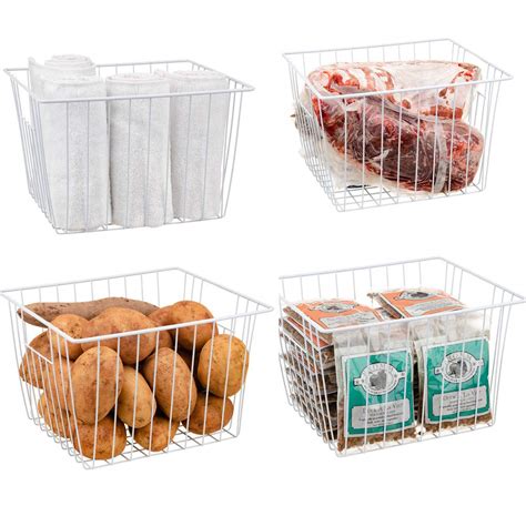 Buy Freezer Wire Baskets Kitchen Storage Organizer Bins For Chest And