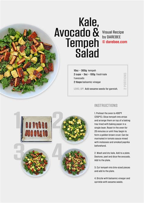 Kale Avocado And Tempeh Salad