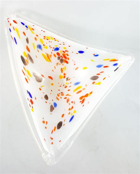 New Price Murano Cased Glass Confetti Bowl