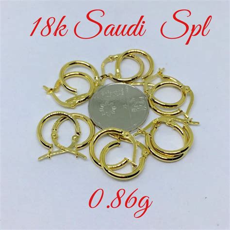 Cod K Saudi Gold Loop Earrings Shopee Philippines