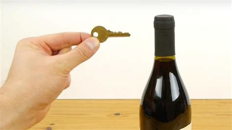 A HACK A DAY: How to open a wine bottle with a key