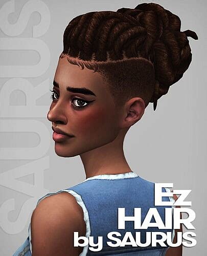 Ez Hairs V1 And V2 At Saurus Sims Sims 4 Updates