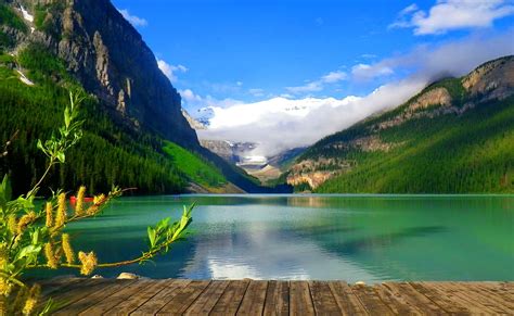 Lake Desktop Hintergrundbilder Moraine Lake Banff National Park 5k Hd