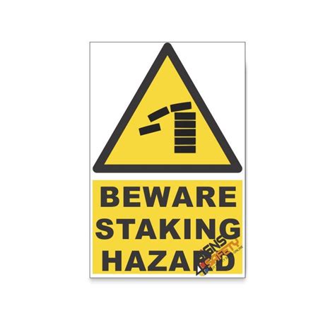 Nosa Sabs Staking Beware Hazard Descriptive Safety Sign Online South