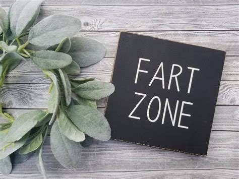 Fart Zone Sign Funny Bathroom Sign Bathroom Décor Etsy