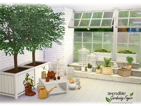 Gardening Foyer Plants By Simcredible At Tsr Sims 4 Updates