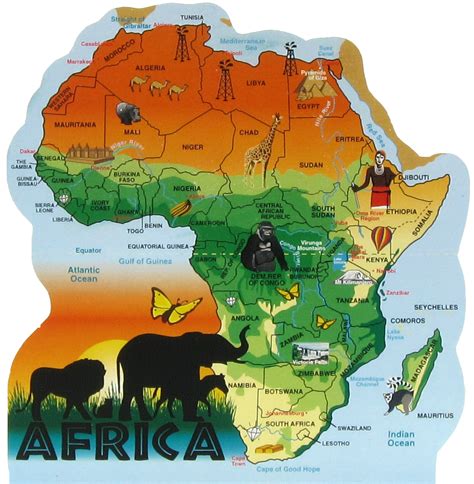 The uninterrupted marking of chronology by. Africa Map | The Cat's Meow Village