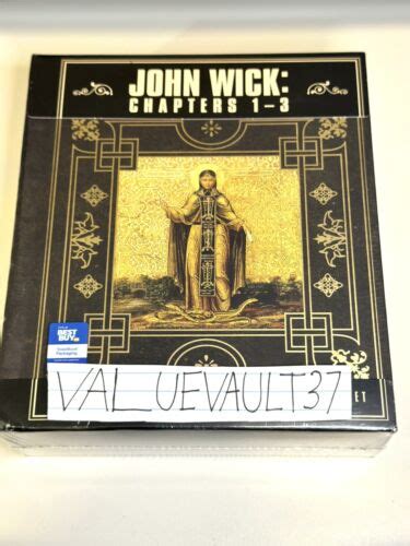 John Wick Chapters 1 3 Stash Book Collection Steelbook 4k Bluray Digital Ebay