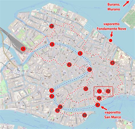 Wenecja Plan Zwiedzania Mapa Atrakcje Zabytki Gondole Noclegi