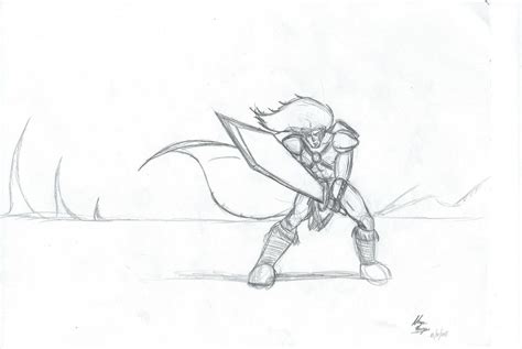 Swordsman Pose By Stardragondude On Deviantart