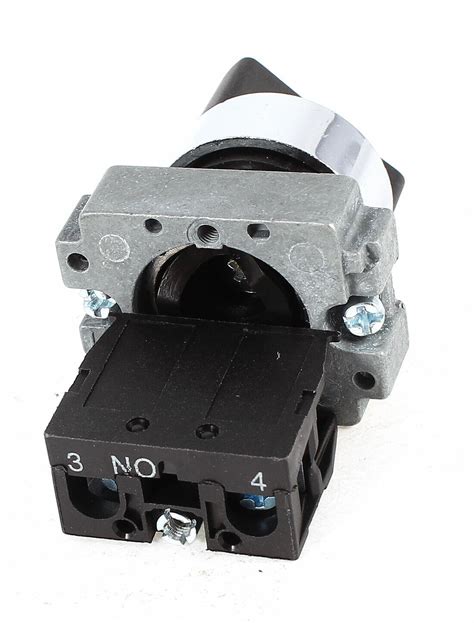 600v 10a 1 No Spst Self Lock 2 Position Rotary Selector Switch Zb2
