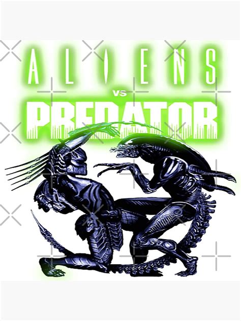 Aliens Versus Predator Symbol Logo Movie Poster By Masylom Redbubble