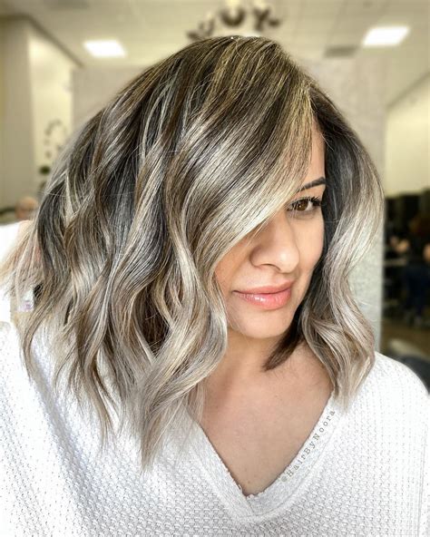 20 Brunette Hair With Silver Highlights Fashion Style