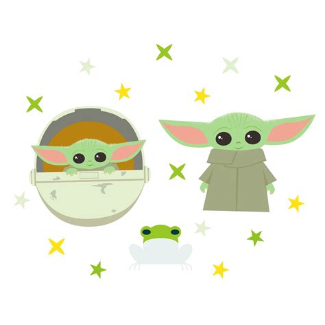 Baby Yoda Svg Set Cute Baby Yoda Character Svg Disney Baby Etsy My