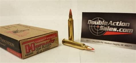 Hornday 204 Ruger 40gr V Max 83206 Double Action Indoor Shooting