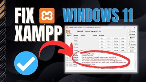 Port 80 In Use By Unable To Open Process With Pid 4 Xampp Windows 11