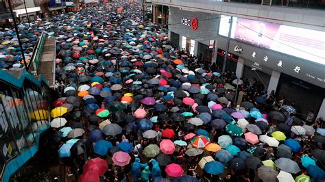 Hong Kong Hundreds Of Thousands March For Democracy