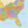Printable Map Of Southeast US – Printable Map of The United States