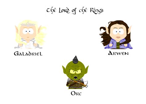 The Lord Of The Rings South Park Version Series By 8 Bitearth On