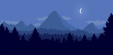 Blue Mountain Background Animation