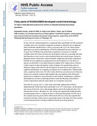 CDC Mining Forty Years Of NIOSH USBM Developed Control Technology