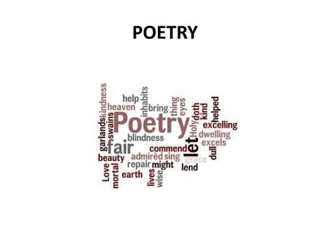 Ppt Poetry Powerpoint Presentation Free Download Id2221894