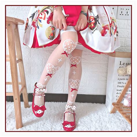 Lolita Socks Female Cone Glass Thin Legs Socks In Summer Over The Knee